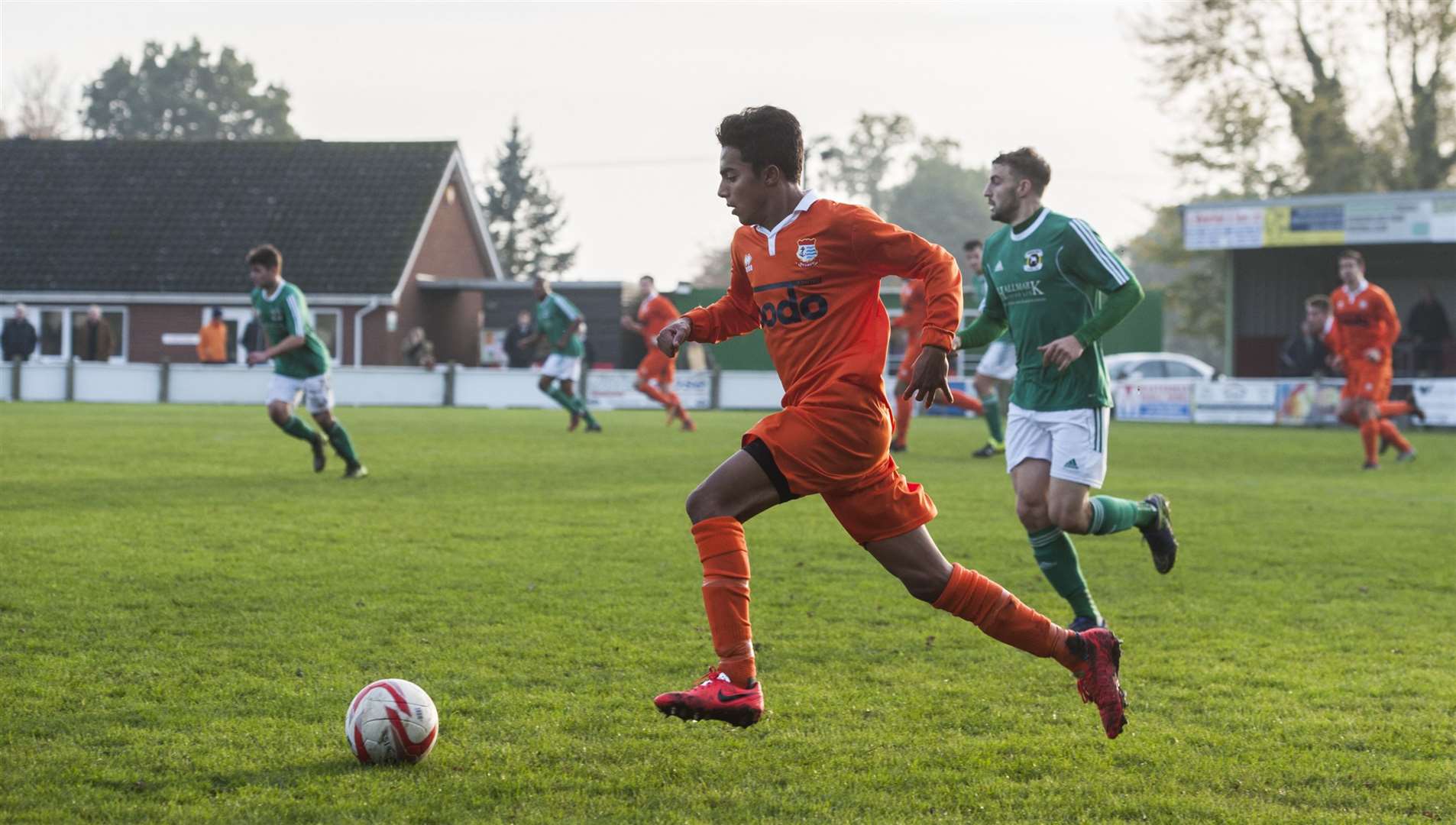 Football - Diss Town FC v Basildown FA Vase. Callum Olpin. (37689489)
