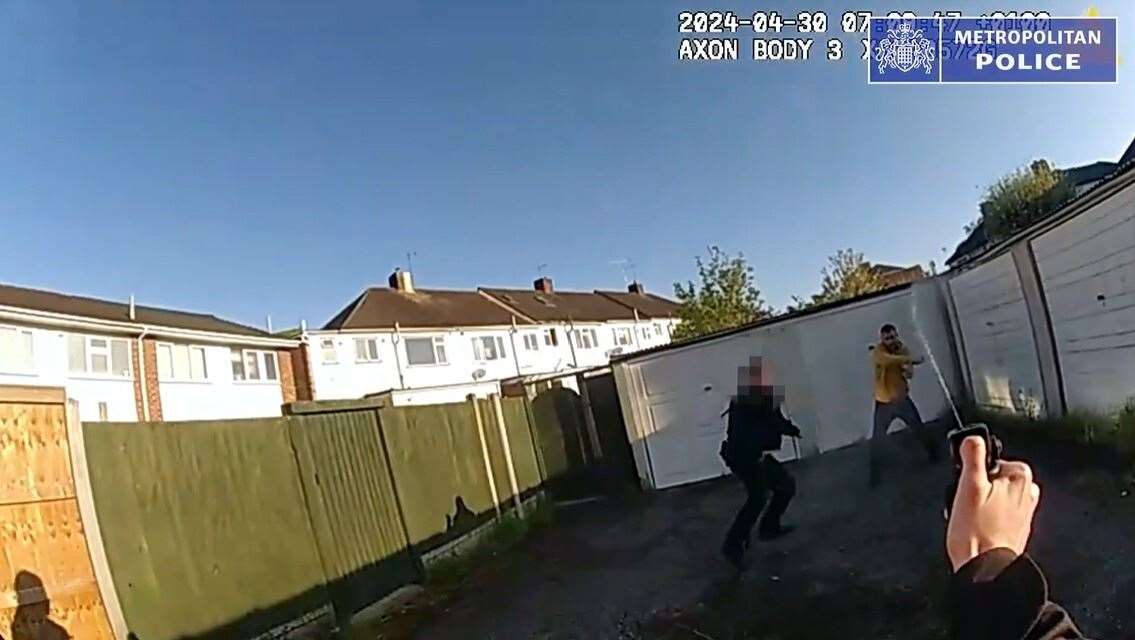 Inspector Moloy Campbell confronted Marcus Monzo shortly before he was detained (Met Police/PA)