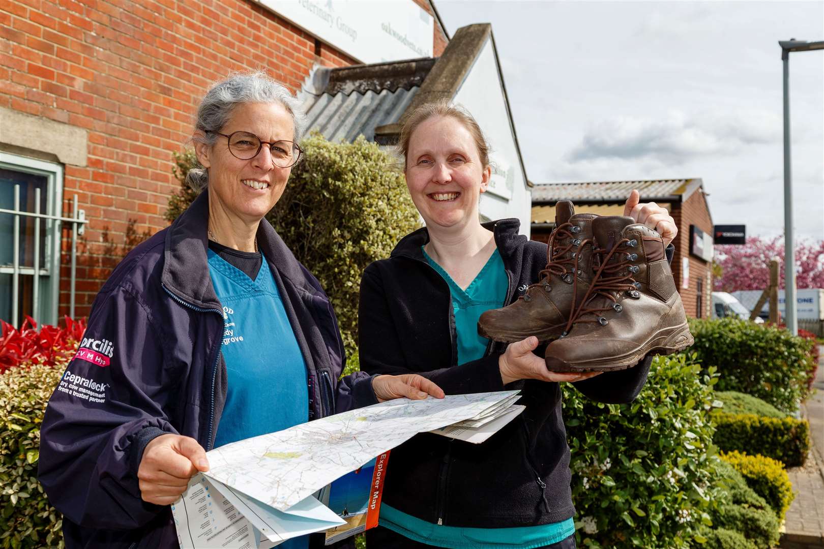 Trudy Musgrove and Stacey Remblance will be taking on a 26-mile walking challenge next month. Picture: Mark Bullimore