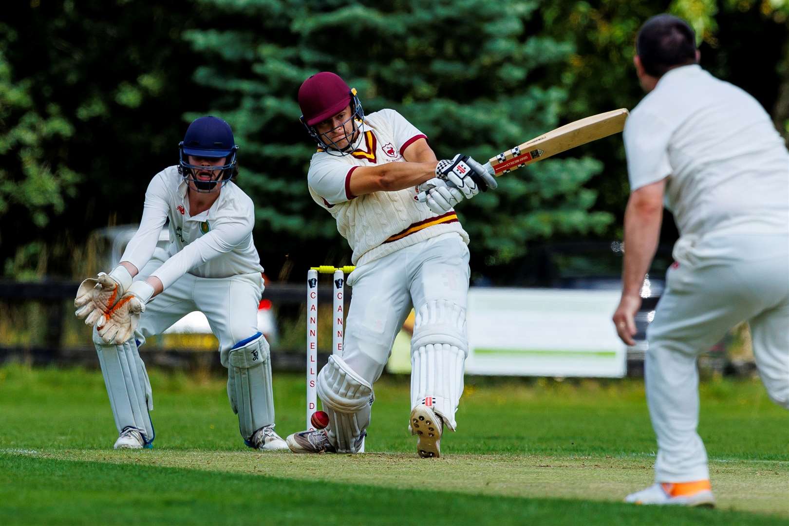 Captain Matt Bint batting in Old Buckenham’s eight-wicket victory against Sheringham in June Picture: Mark Bullimore