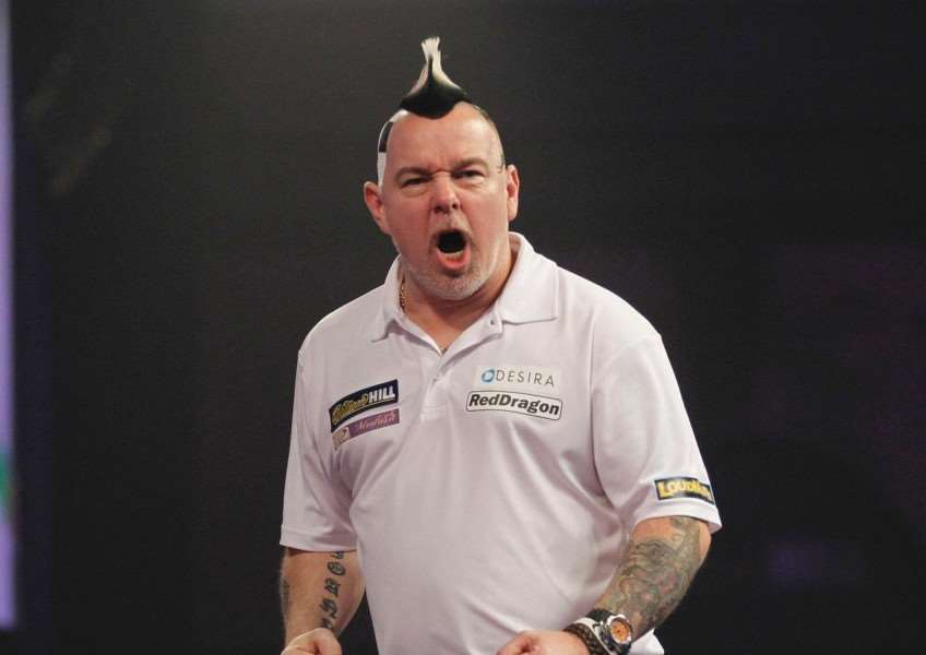 NOT TO BE: Peter Wright lost in the semi-finals. Picture: PDC