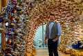 Artist's sculpture uses 3,000 fish to send climate change message