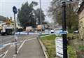Road closure after telegraph pole hit by lorry