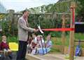 Bishop of Dunwich opens new outside area at Sir Robert Hitcham CEVAP School in Debenham