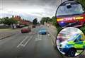 Collision involving car and lamp post causes disruption in town