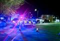 Officer seriously injured following town collision