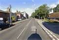 Road partially closed following three vehicle crash