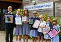 Pupils turn assembly hall into art gallery
