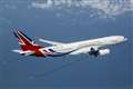 RAF Voyager takes to the skies after red, white and blue makeover