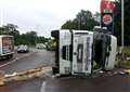 UPDATED: Road reopened after overturned lorry cleared from A11 at Barton Mills