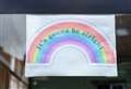 Rainbow of hope at Diss chip shop