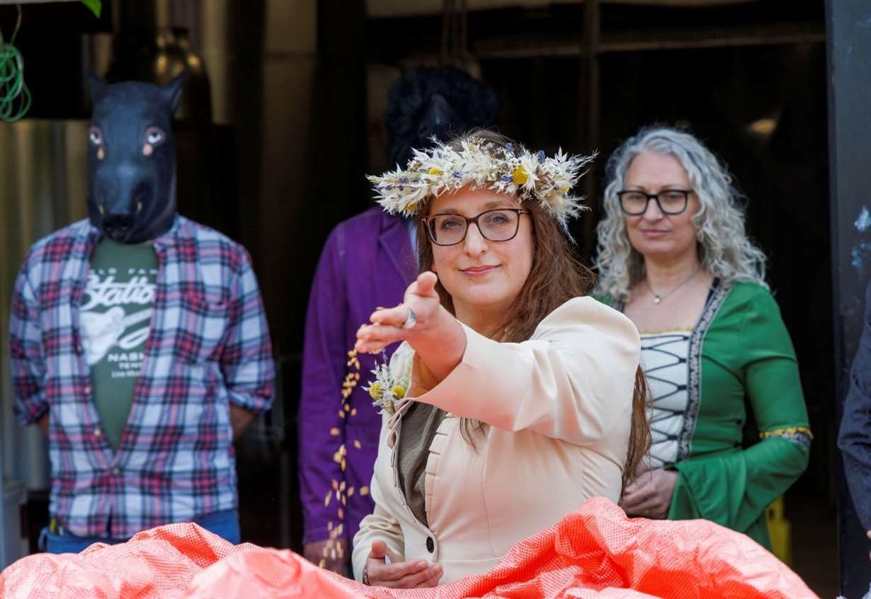 Brewery lays on blessing ceremony fit for a queen