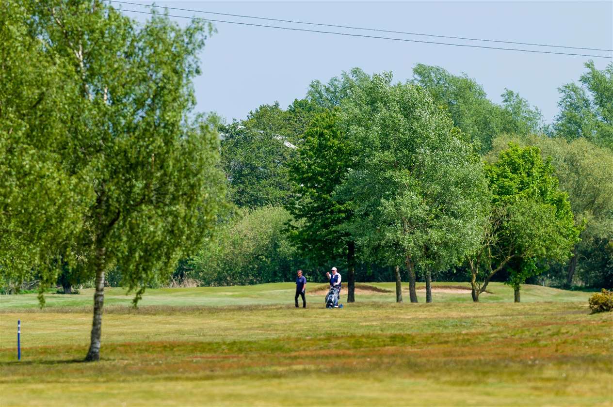Diss, Norfolk, 20/05/2020..Diss Golf Club which was reopened to it's members on the 13th May 2020 after the Covid-19 lockdown was relaxed by the Government. . .Picture: Mark Bullimore Photography. (34967216)