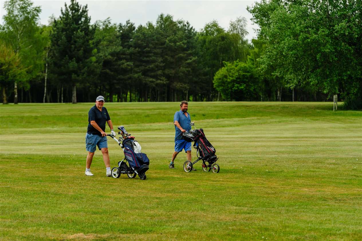 Diss, Norfolk, 20/05/2020..Diss Golf Club which was reopened to it's members on the 13th May 2020 after the Covid-19 lockdown was relaxed by the Government. . .Picture: Mark Bullimore Photography. (34967163)