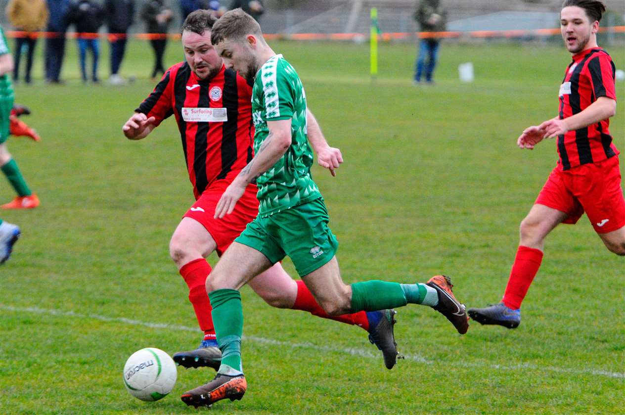 East Harling, Norfolk, 14/03/2020..Football action from East Harling v Wymondham...Bray..Picture: Mark Bullimore Photography. (31585292)