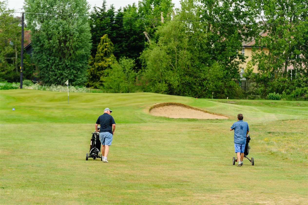 Diss, Norfolk, 20/05/2020..Diss Golf Club which was reopened to it's members on the 13th May 2020 after the Covid-19 lockdown was relaxed by the Government. . .Picture: Mark Bullimore Photography. (34967169)
