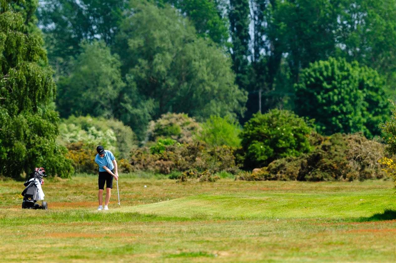 Diss, Norfolk, 20/05/2020..Diss Golf Club which was reopened to it's members on the 13th May 2020 after the Covid-19 lockdown was relaxed by the Government. . .Picture: Mark Bullimore Photography. (34967217)