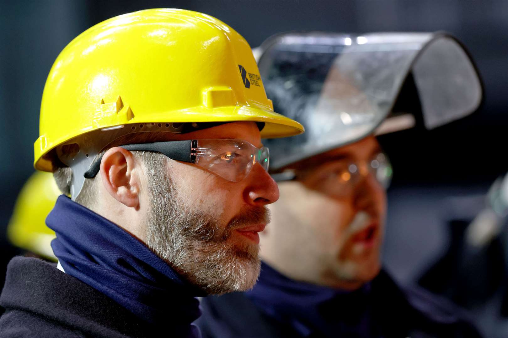 Business Secretary Jonathan Reynolds during a visit to the British Steel site in Scunthorpe, Lincolnshire (Darren Staples/PA)