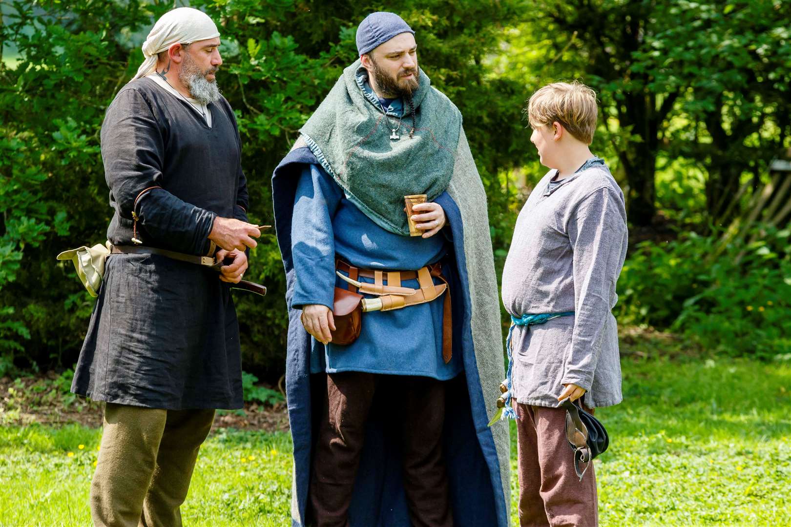 The Viking Day with re-enactment group Jormungandr Austr at The Dove Inn, Alburgh. Picture: Mark Bullimore