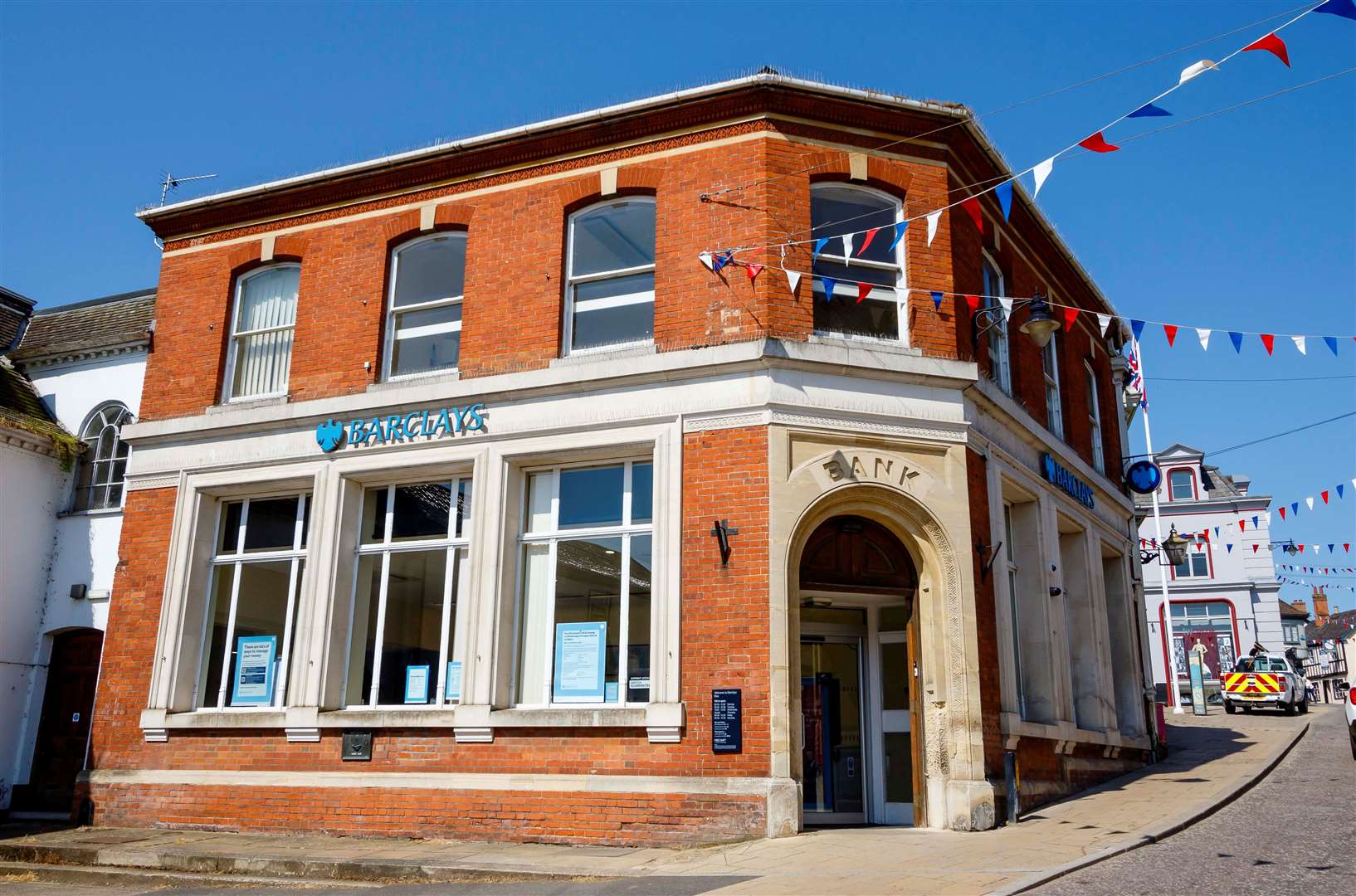Barclays Bank in Diss, which is due to close in August. Picture: Mark Bullimore