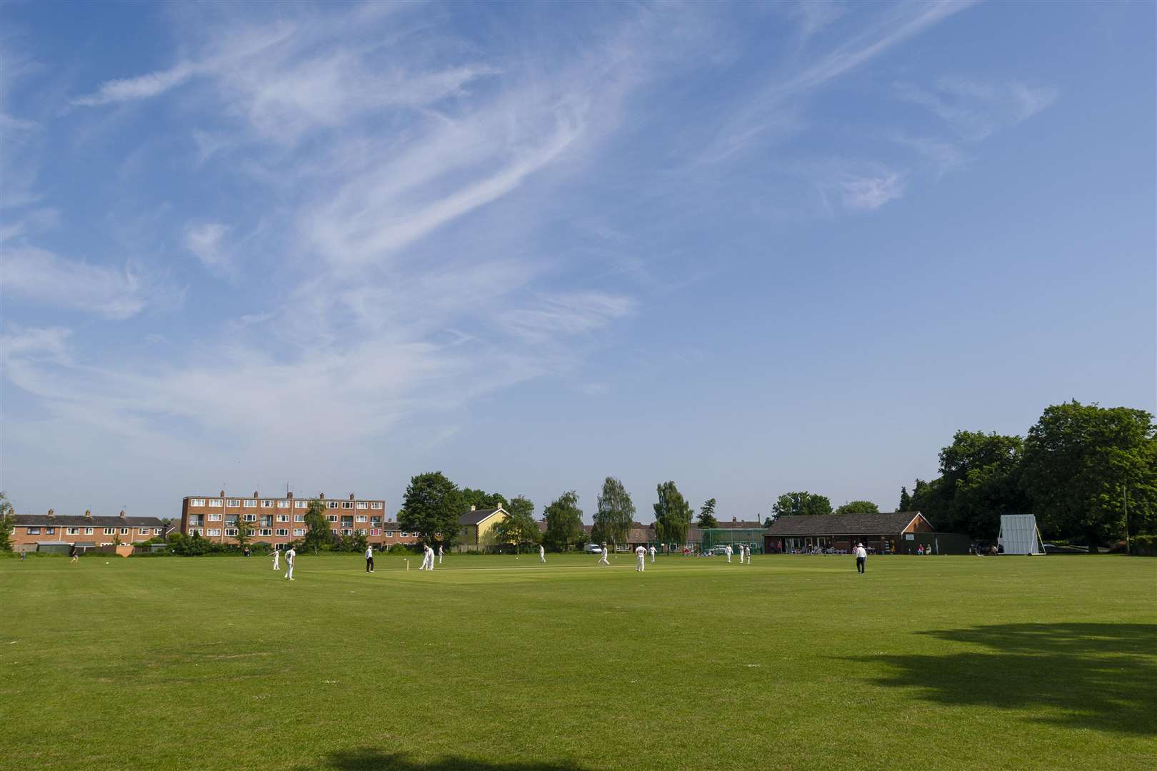 Diss, Norfolk. Cricket action from Diss vs Stow - Diss Bowling - ..Picture: Mark Bullimore Photography. (2239334)