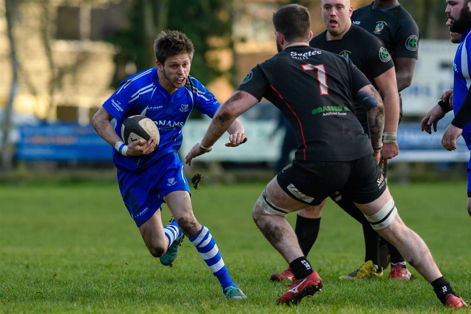 Rugby action from Diss v Rochford Hundred - Jack Owen..Picture by Mark Bullimore Photography. (6622508)