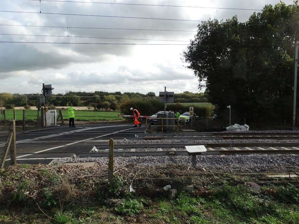 Network Rail were at the scene