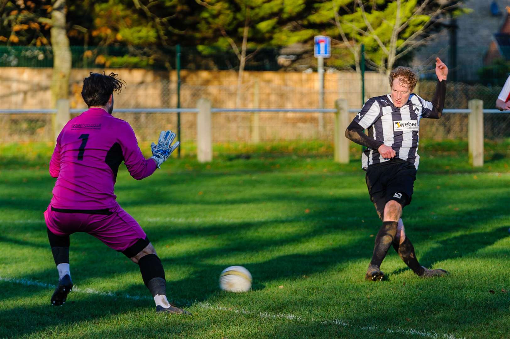 Nathan Stone was on target for Harleston at the weekend. Picture: Mark Bullimore