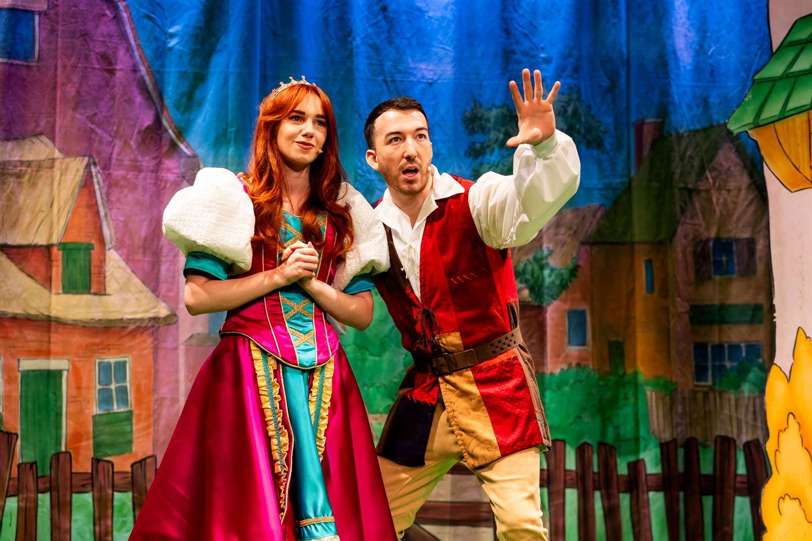 Chloe Walker, who played the brilliant Princess Jill, shone on her own and teamed up beautifully with Dylan Morgan's Jack Trott. Pictures: The Corn Hall, Diss