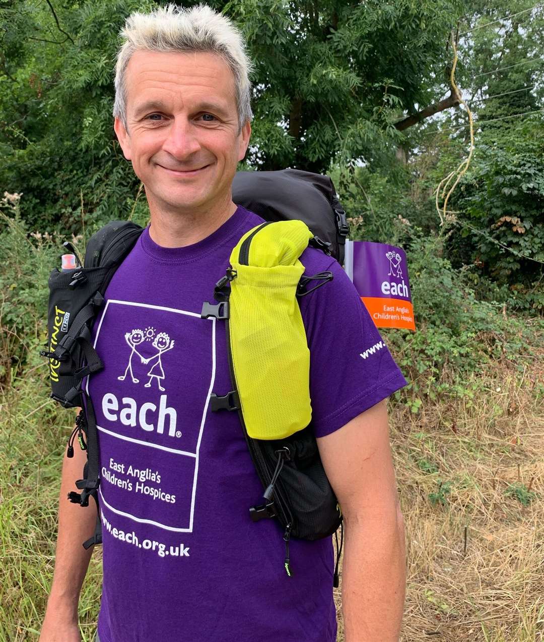 Alan has run 1,135 miles this year to prepare. Picture: EACH