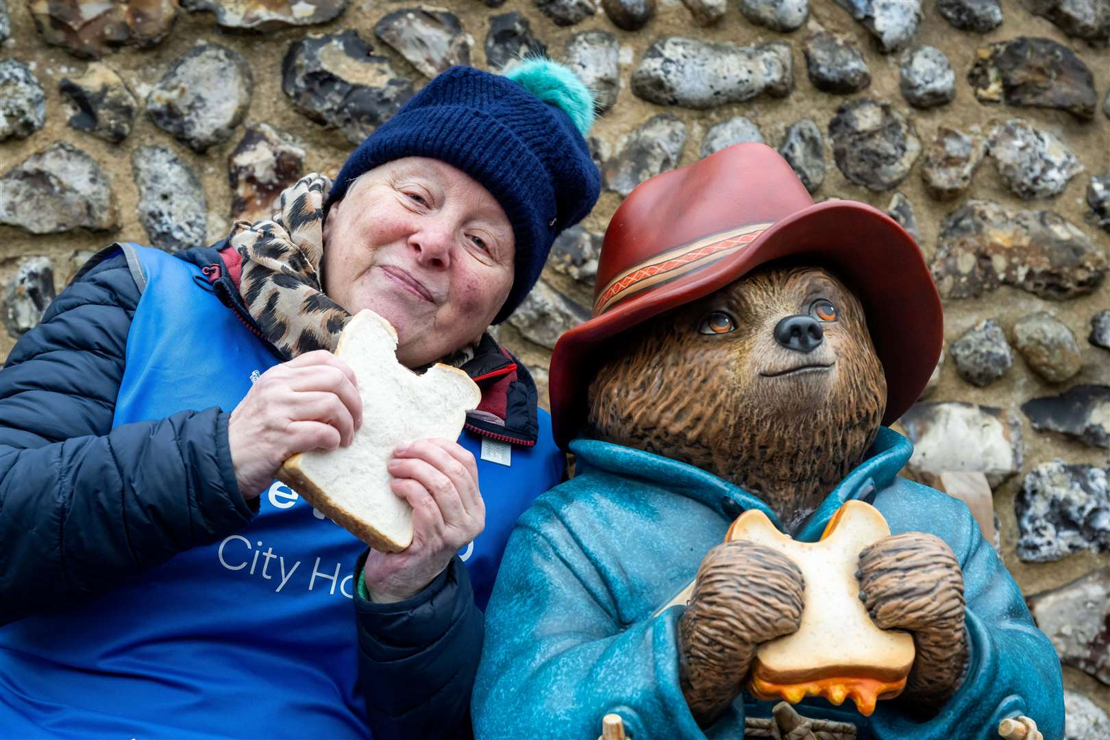 The Paddington statue was unveiled to celebrate the upcoming home release of Paddington in Peru. Pictures: STUDIOCANAL