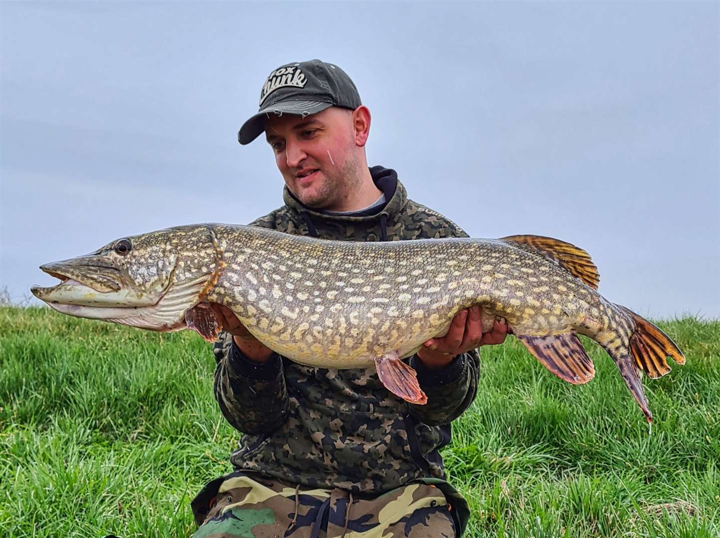 Carl Whitehouse and his 19lb pike from the River Little Ouse at Redmere Picture: Carl Whitehouse (44983146)