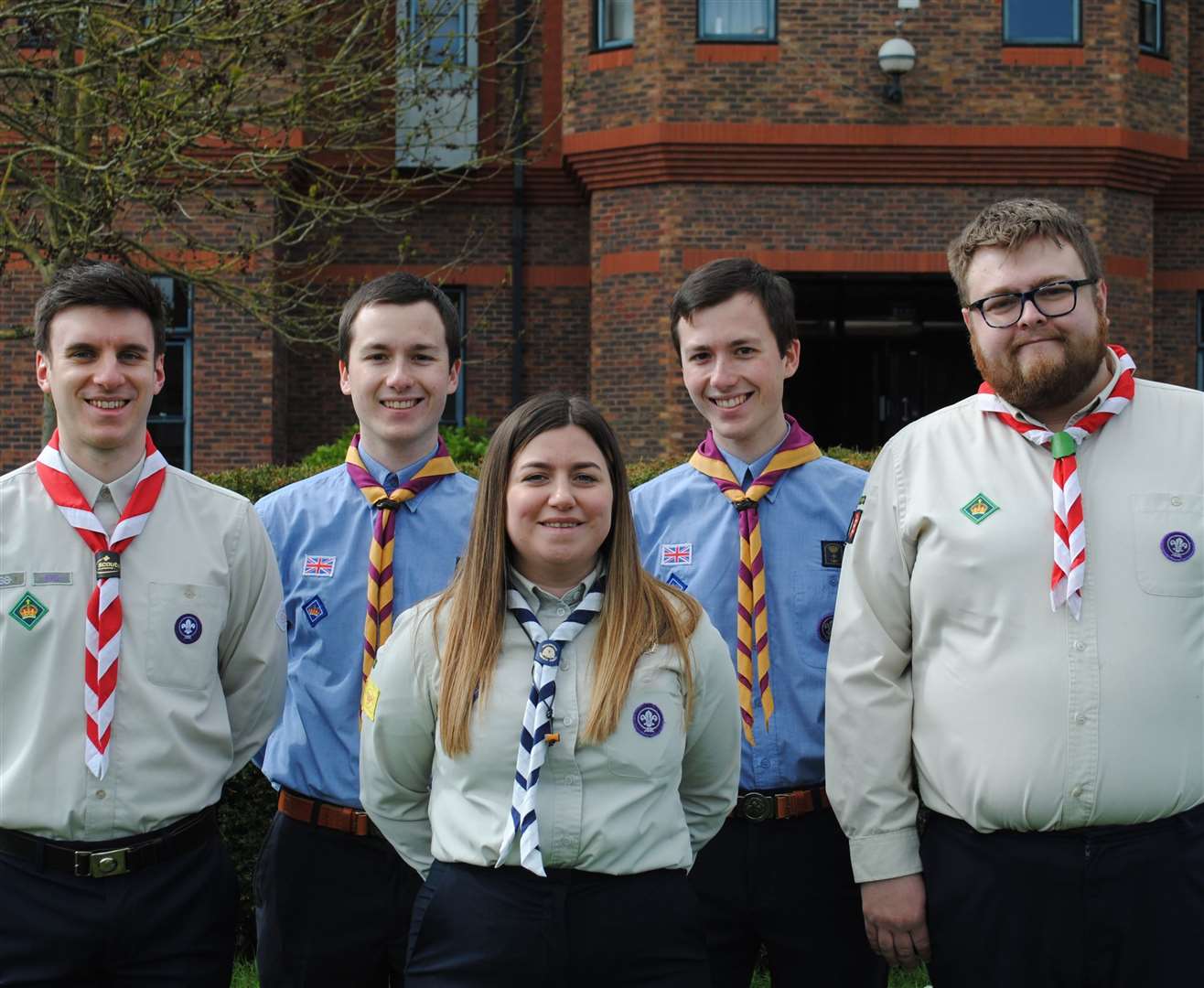 Mollie Bolger, of Mellis, was honoured with the Queen's Scout Award by Chief Scout Bear Grylls in a ceremony at Windsor Castle. Picture: Submitted