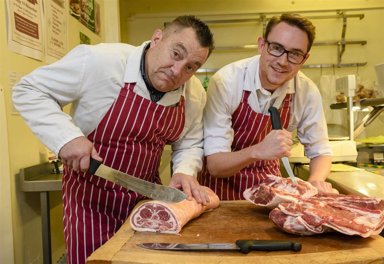 A butcher in Eye is making good use of his skills by