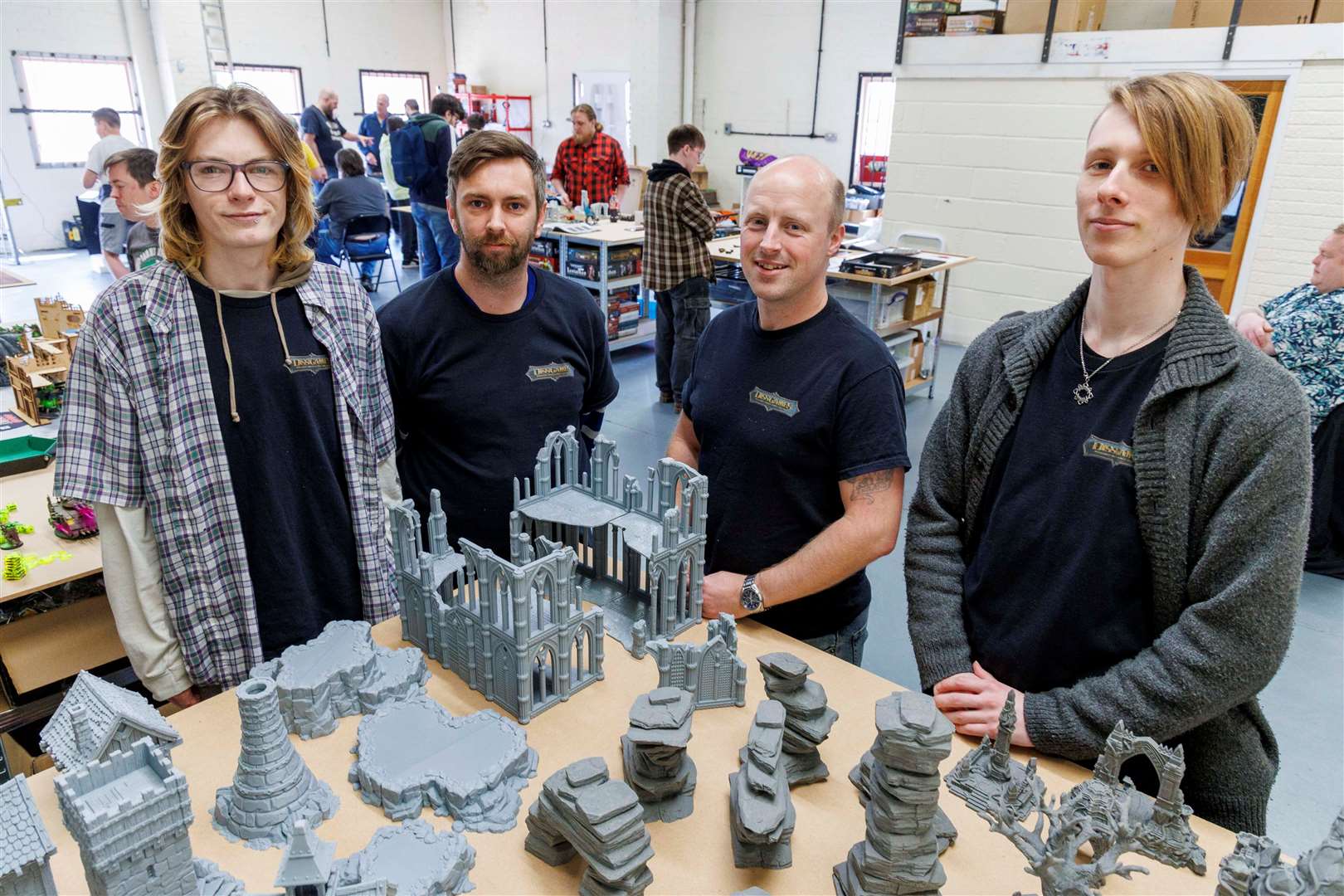 The staff at Diss Games - Kieren Turner, Chris Grimsey, Wayne Gummer and Nick Morgan. Picture: Mark Bullimore