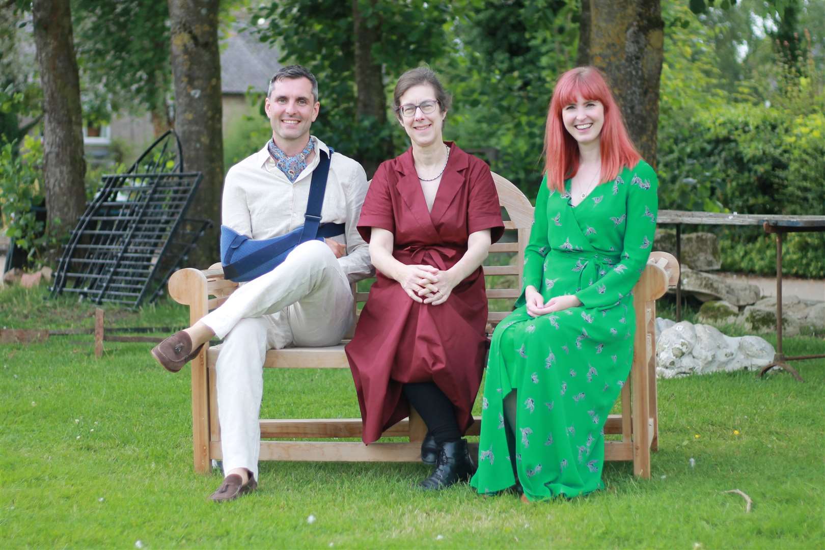 Elizabeth Talbot, TW Gaze's auction room director, centre, with Robin Johnson and Izzie Balmer. Picture: TW Gaze