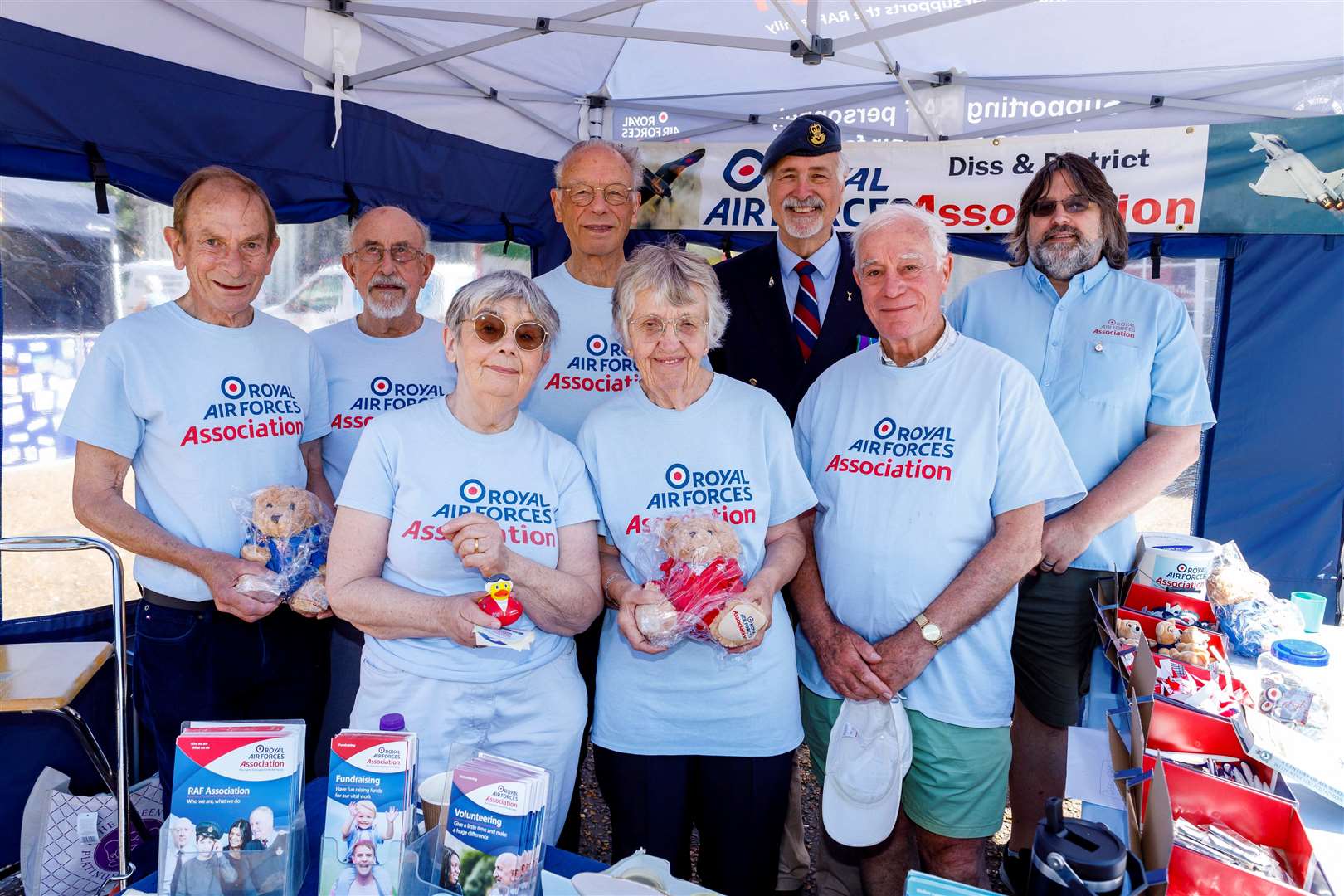 Members of the Diss and District Branch of the Royal Air Forces Association. Picture: Mark Bullimore