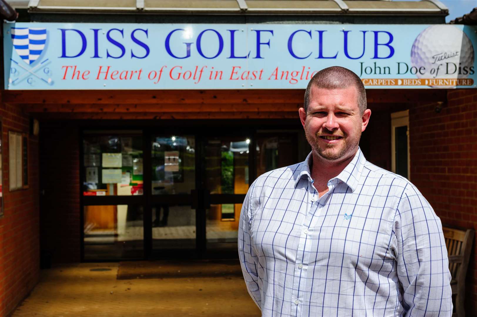 Diss, Norfolk, 20/05/2020..Diss Golf Club which was reopened to it's members on the 13th May 2020 after the Covid-19 lockdown was relaxed by the Government. Pictured is general manager Steven Peet. . .Picture: Mark Bullimore Photography. (34966871)