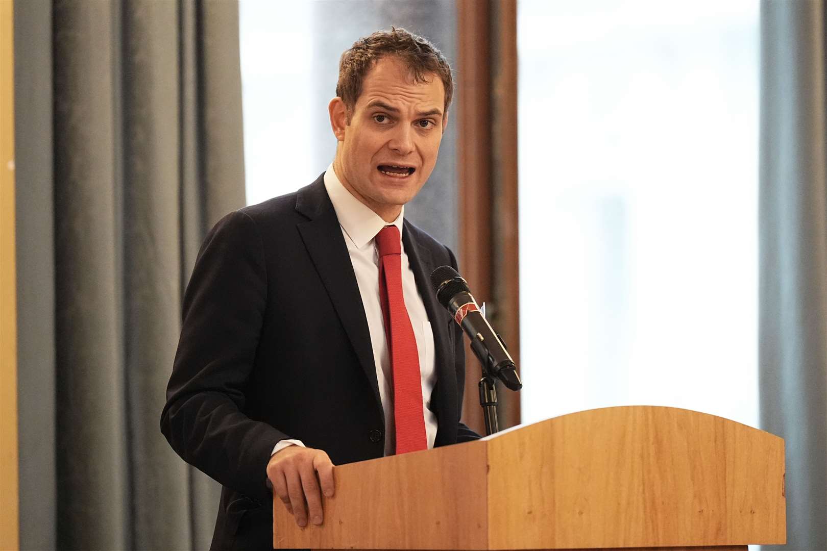 Foreign Office minister Hamish Falconer has called on Israel to ‘lift the block on aid entering Gaza now’ (Aaron Chown/PA)