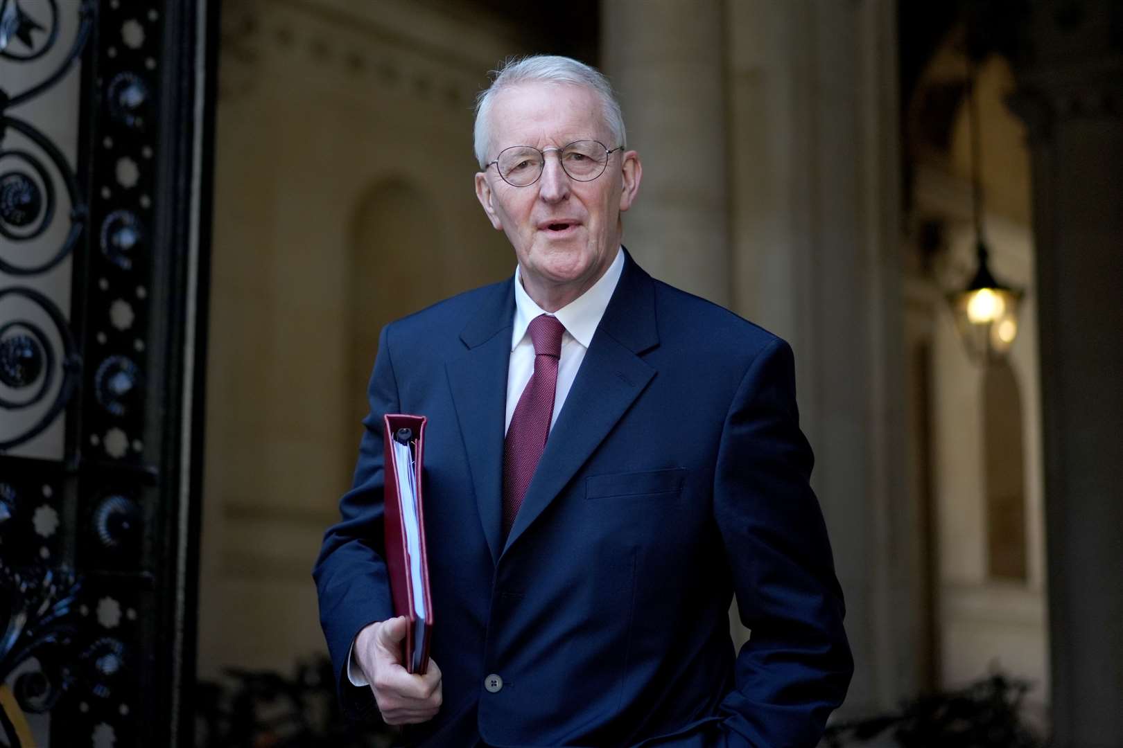 Northern Ireland Secretary Hilary Benn had said Gordon Lyons should reconsider his words after the social media post (Ben Whitley/PA)