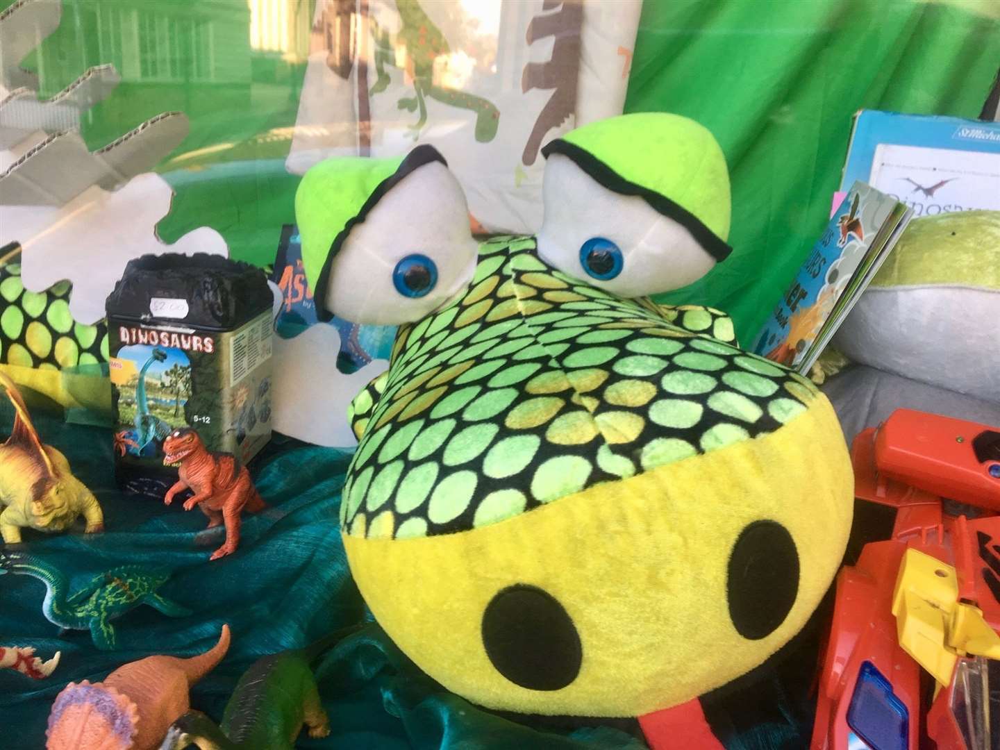 Here's lookin' at you, kid: From Feline Care Charity Shop's terror-rific window display.