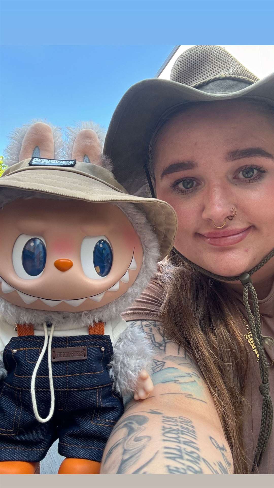 Ashley Bushey said she spent more than £1,000 on 13 Labubu dolls, which she started collecting in December 2024 (Ashley Bushey/PA)