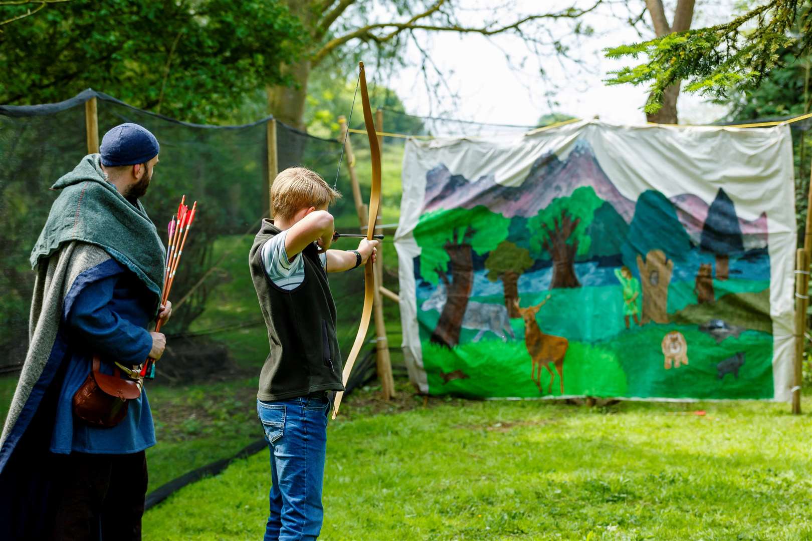 The day included a viking camp, archery, axe throwing and a ‘Combat a Viking’ challenge. Picture: Mark Bullimore
