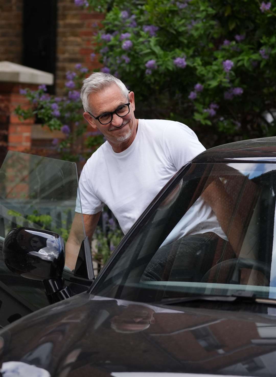 Match Of The Day presenter Gary Lineker outside his home in London (PA)