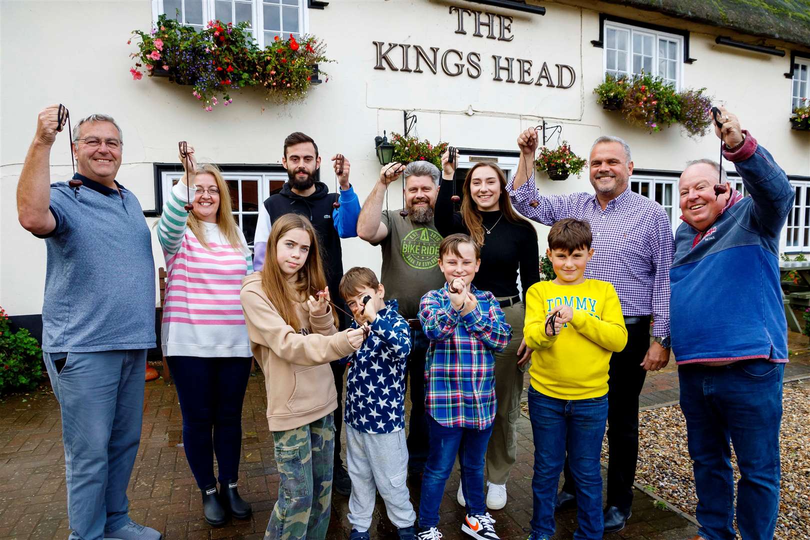 Players of all ages picked their conkers at random before taking part in the knockout competition. Pictures: Mark Bullimore