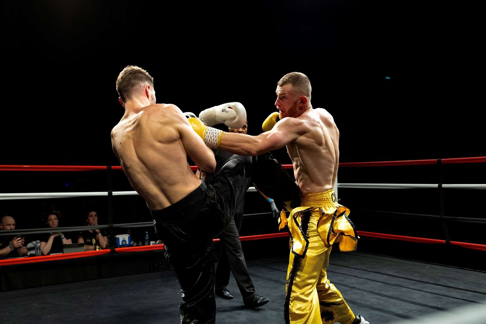 Leon Dunnett was victorious in the third round of his fight for the European title Picture: Carl Denne