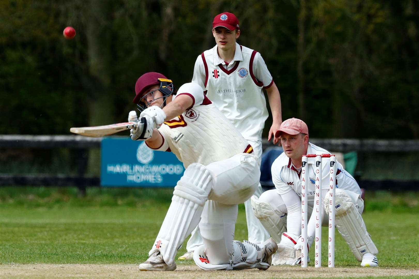Matthew Bint helped Old Bucks complete the run chase on Saturday Picture: Mark Bullimore