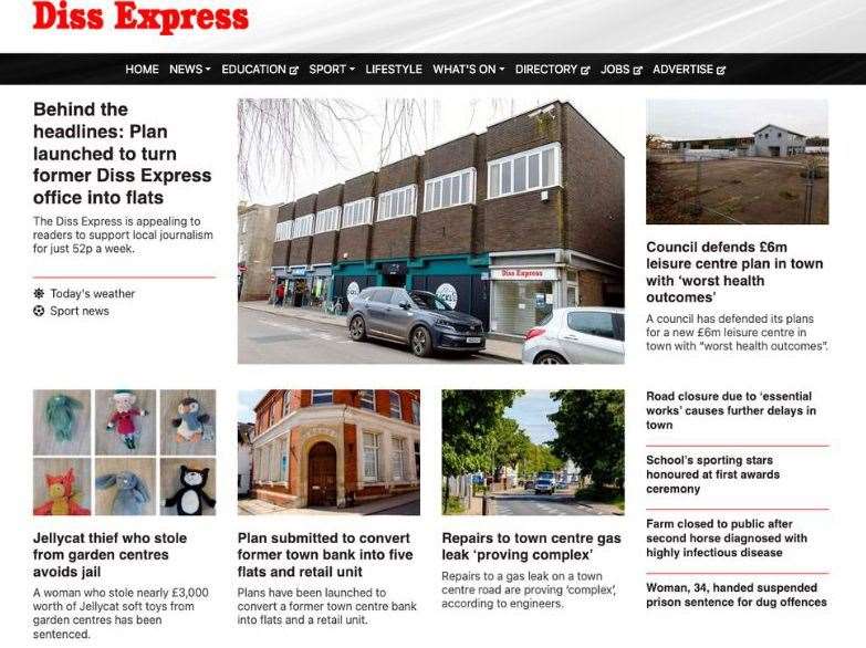 Our premium sites and access to digital copies of more than 30 papers across the region, costs 52p a week, or £27.44 a year