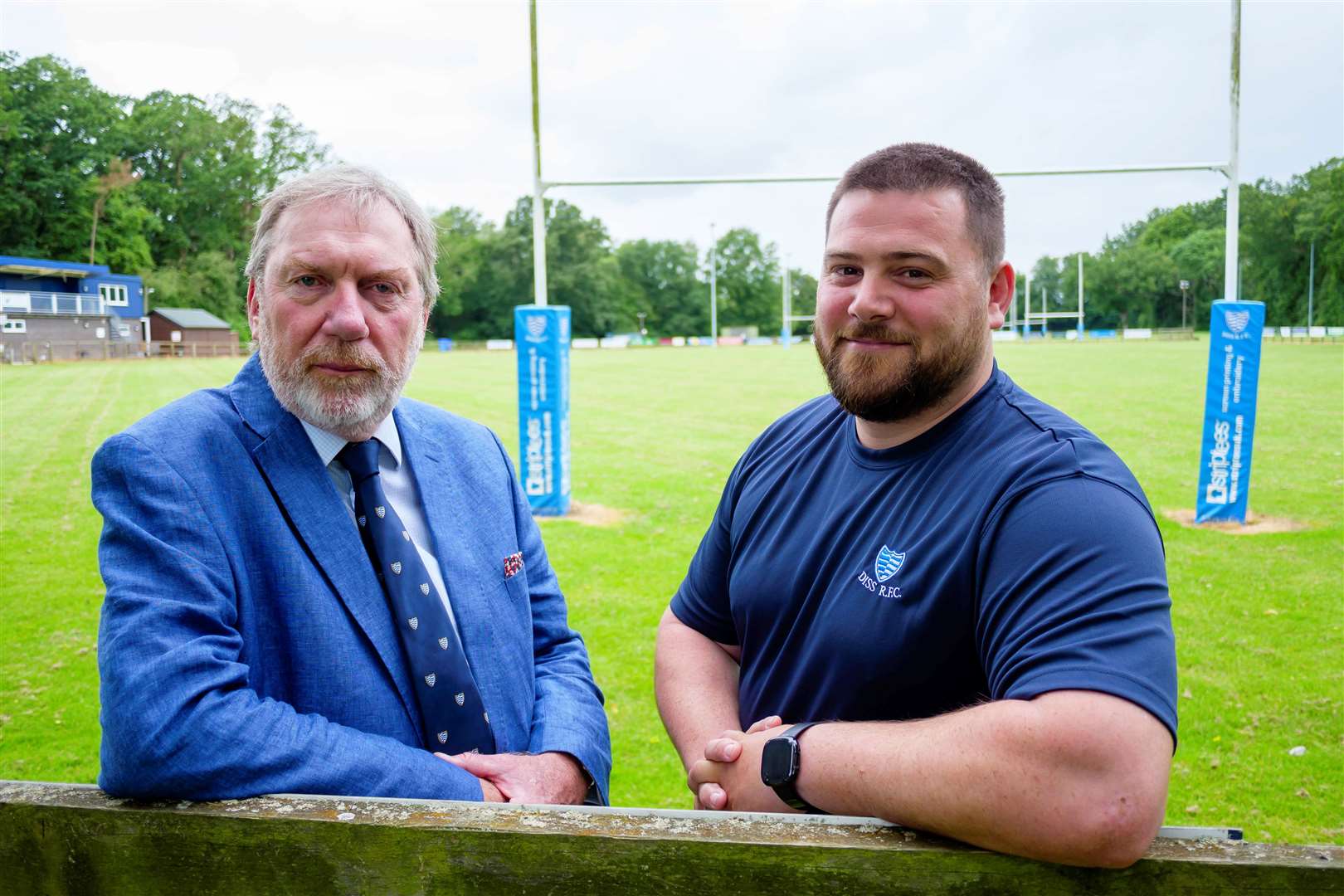 Diss’ new chairman Stephen Drake and newly-appointed head coach, Alex Kelsall. Picture: Mark Bullimore