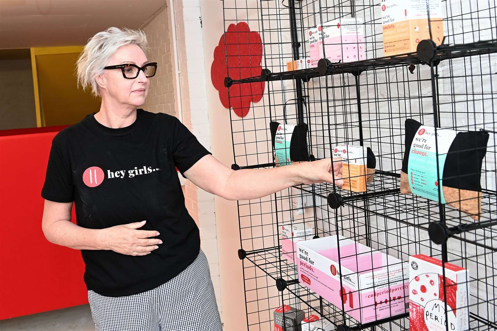 Founder Celia Hodson (pictured) set up Hey Girls in 2018 to provide sanitary products for women who otherwise would go without. Picture: Mecha Morton.